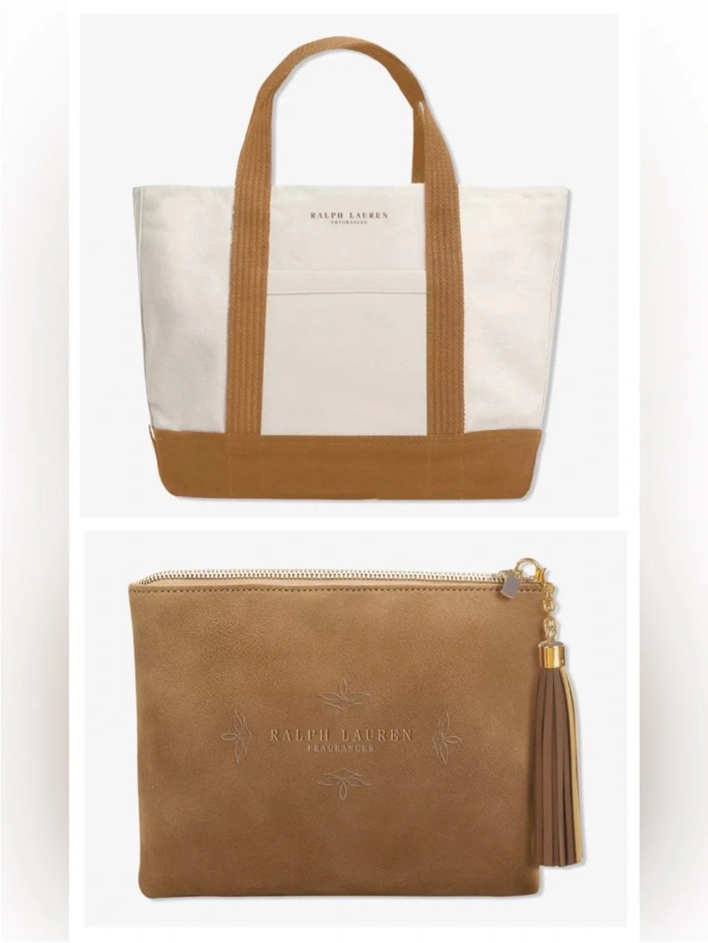 New Limited Edition Ralph Lauren Limited Edition Tote Bag & Cosmetic Bag